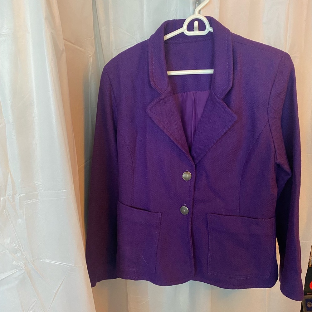 Vintage Women's Purple Blazer